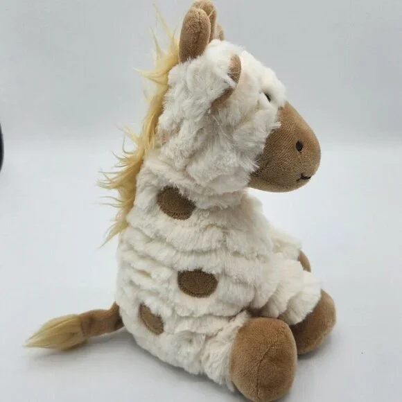 First Impressions White Tan Spotted Giraffe Soft Plush Stuffed Animal Macy's 9" - Picture 2 of 7